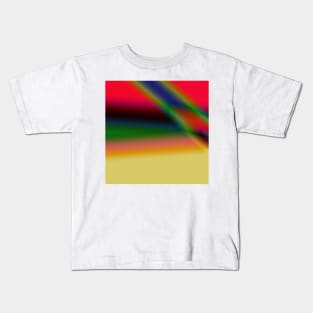 red blue green texture abstract Kids T-Shirt